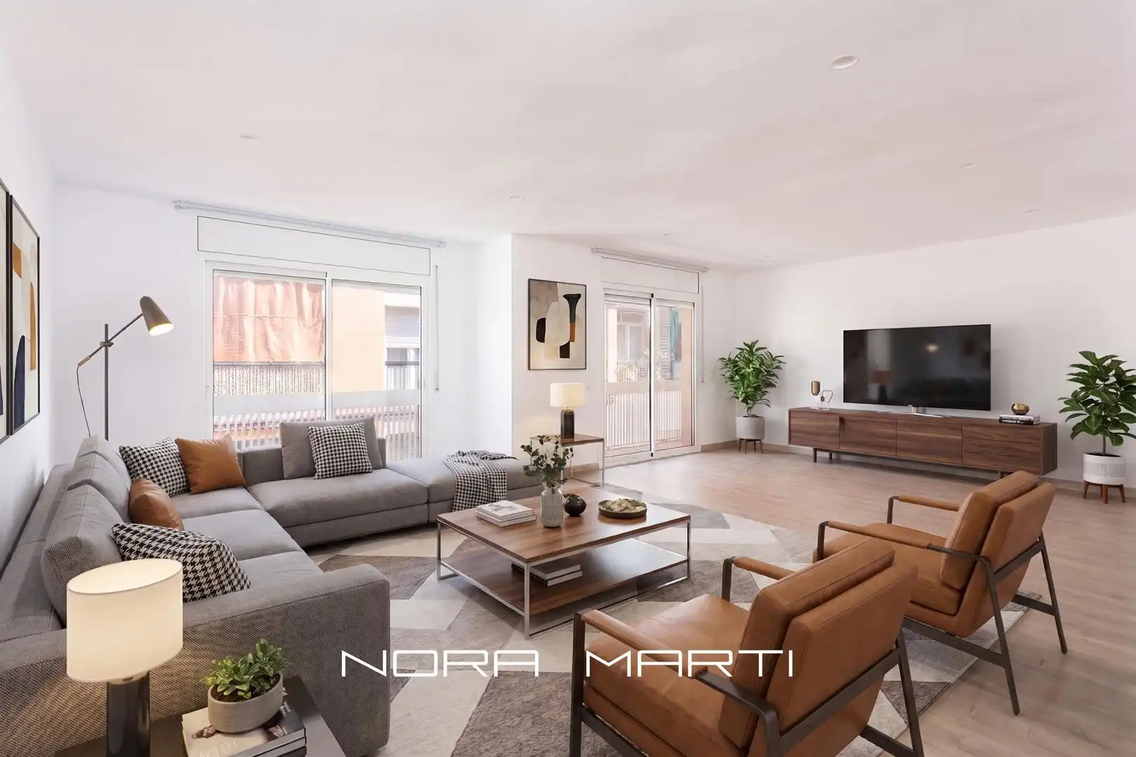 Sala de estar de Piso en venta en Barcelona con Terraza y Balcón