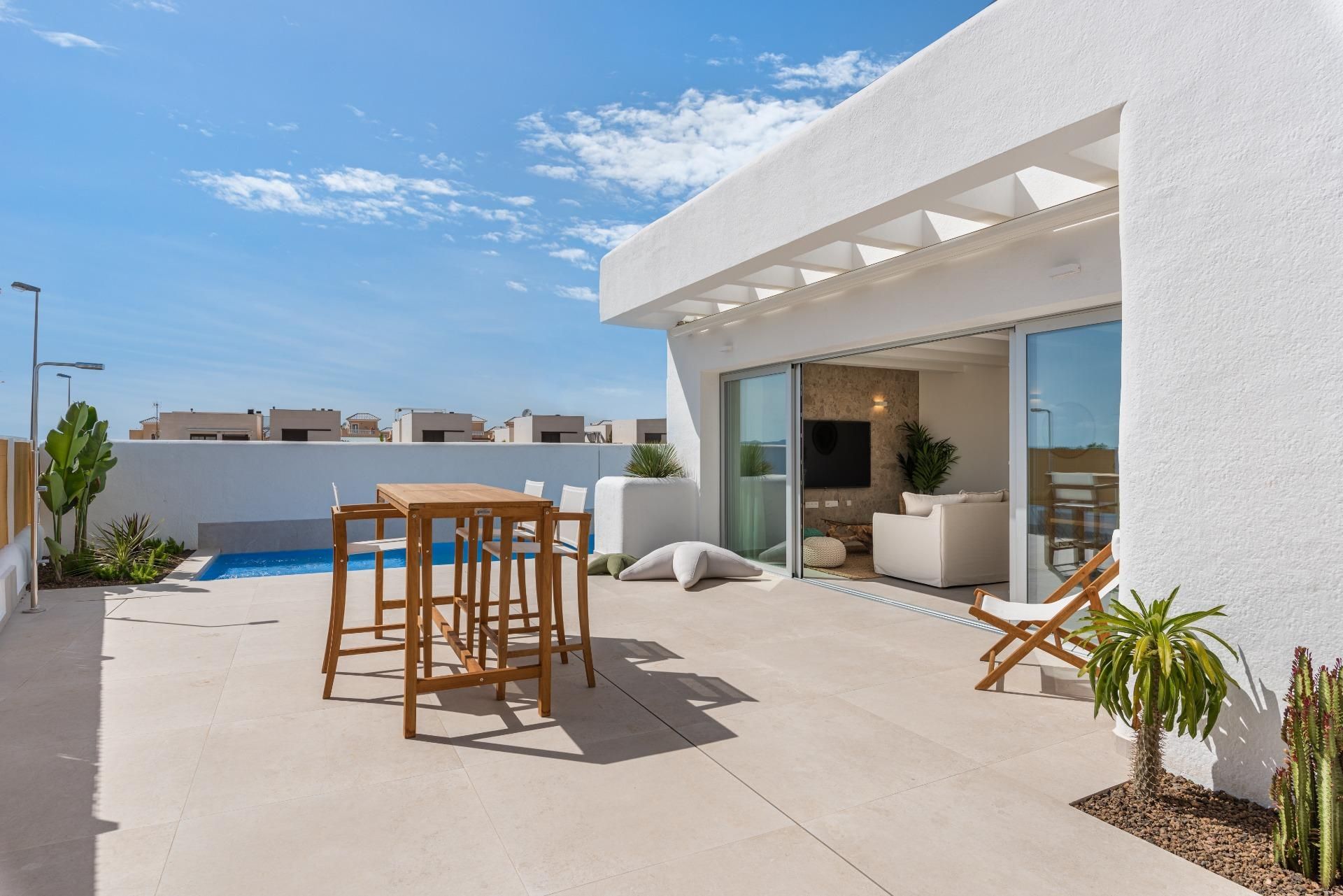 Terrassa de Casa o xalet en venda en Los Alcázares amb Calefacció, Jardí privat i Terrassa