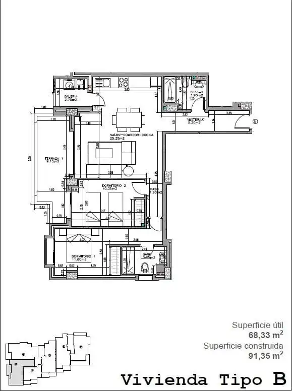 Apartament en venda en La Manga del Mar Menor amb Aire condicionat, Terrassa i Piscina
