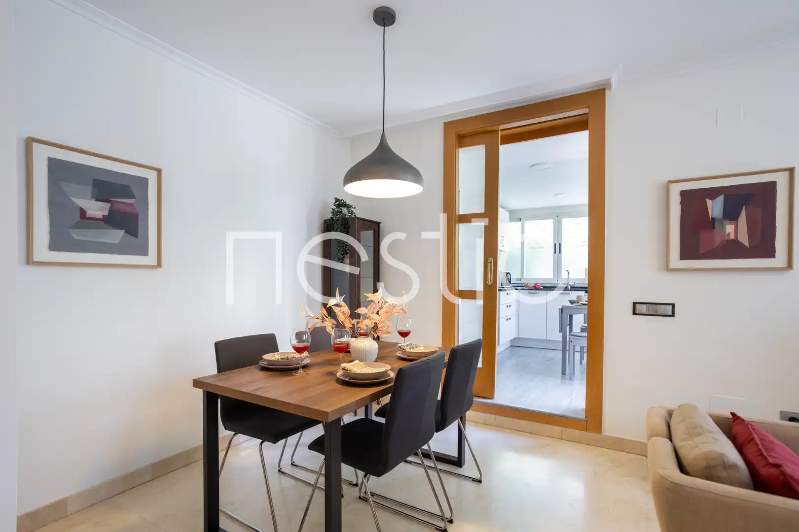 Comedor de Apartamento de alquiler en Madrid con Aire acondicionado, Calefacción y Terraza