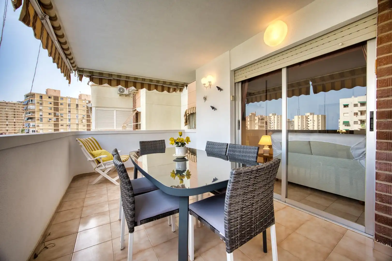 Terrace of Flat for sale in Alicante / Alacant  with Air Conditioner, Private garden and Balcony