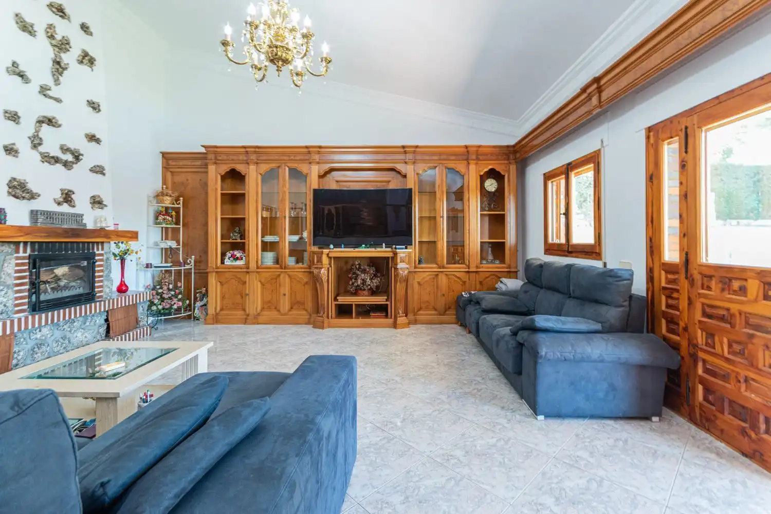 Sala d'estar de Casa o xalet en venda en Tres Cantos amb Calefacció i Traster