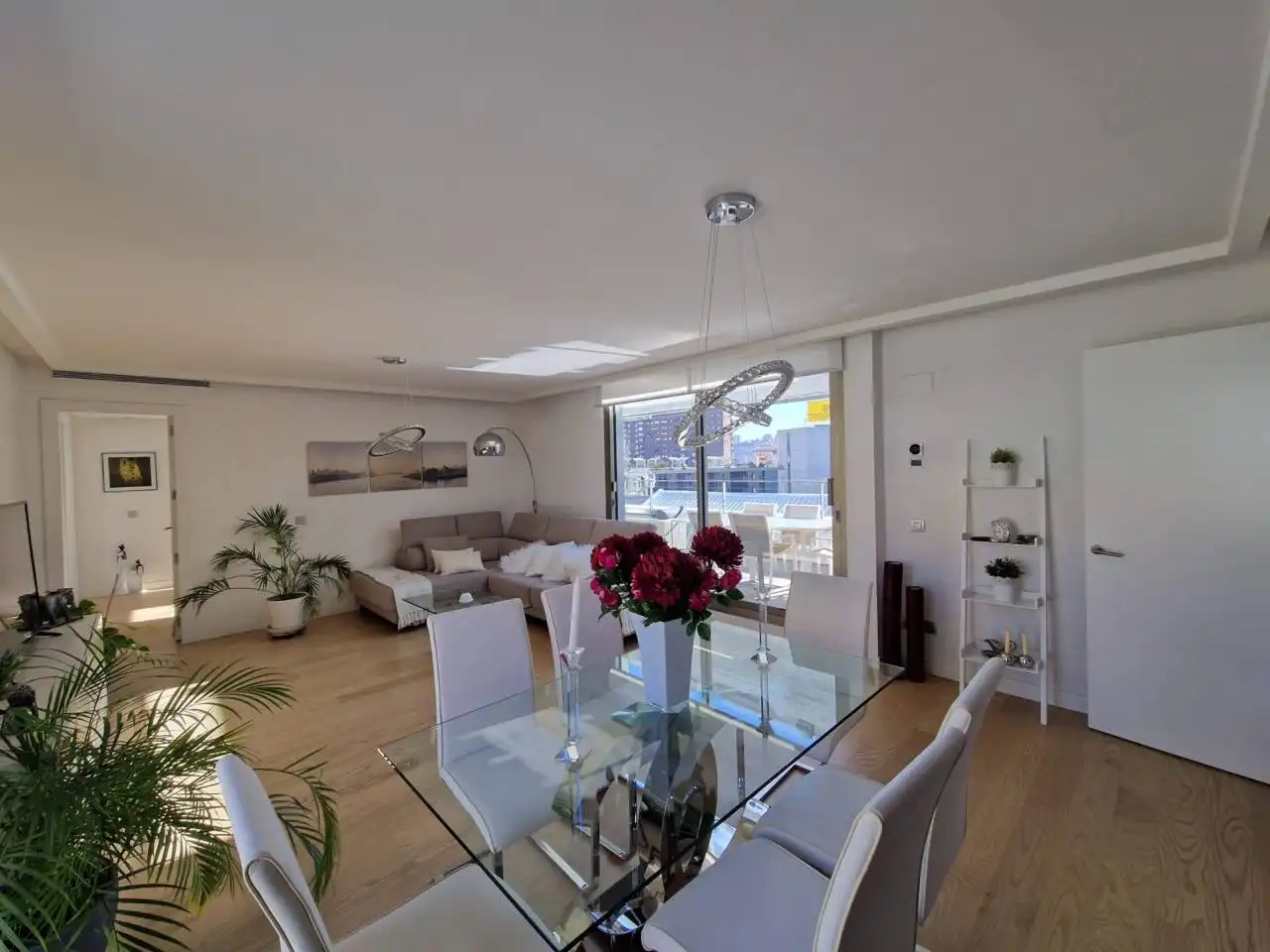 Sala de estar de Piso de alquiler en Madrid con Aire acondicionado, Calefacción y Parquet