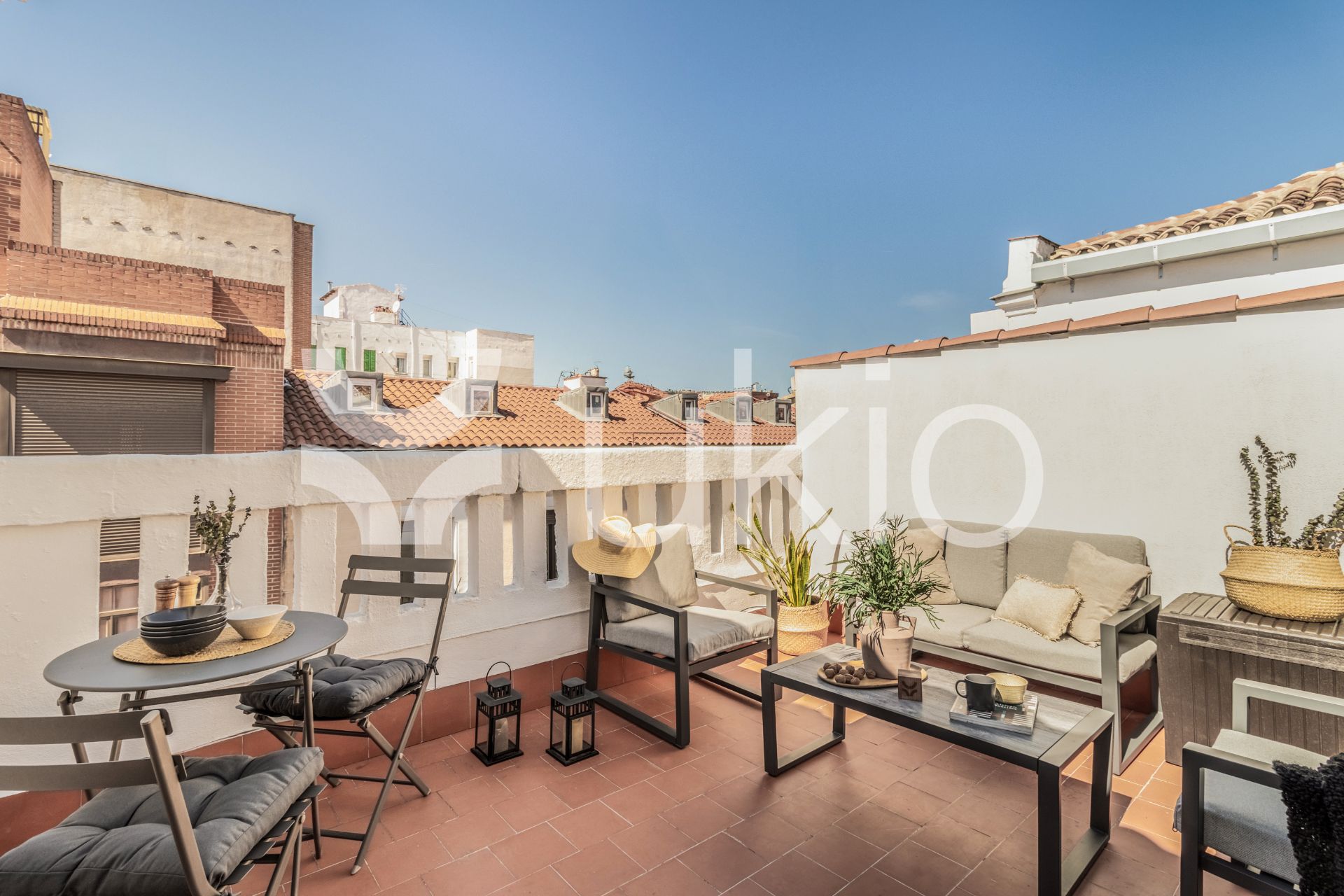 Terrassa de Apartament de lloguer en  Madrid Capital amb Aire condicionat, Terrassa i Moblat