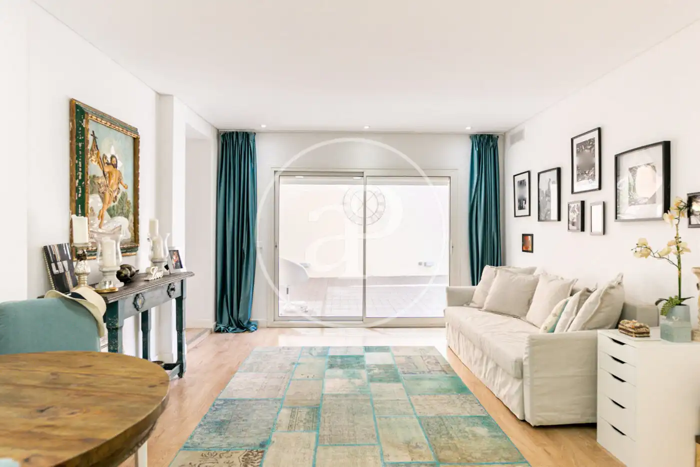 Wohnzimmer von Wohnung zur Miete in  Palma de Mallorca mit Klimaanlage, Terrasse und Möbliert