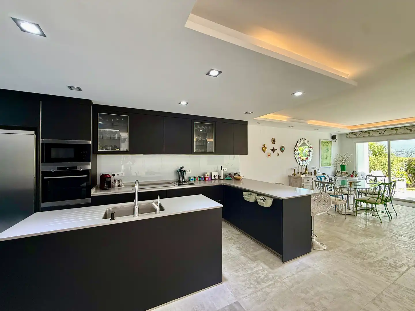 Cocina de Casa adosada de alquiler en Marbella con Calefacción, Piscina y Amueblado