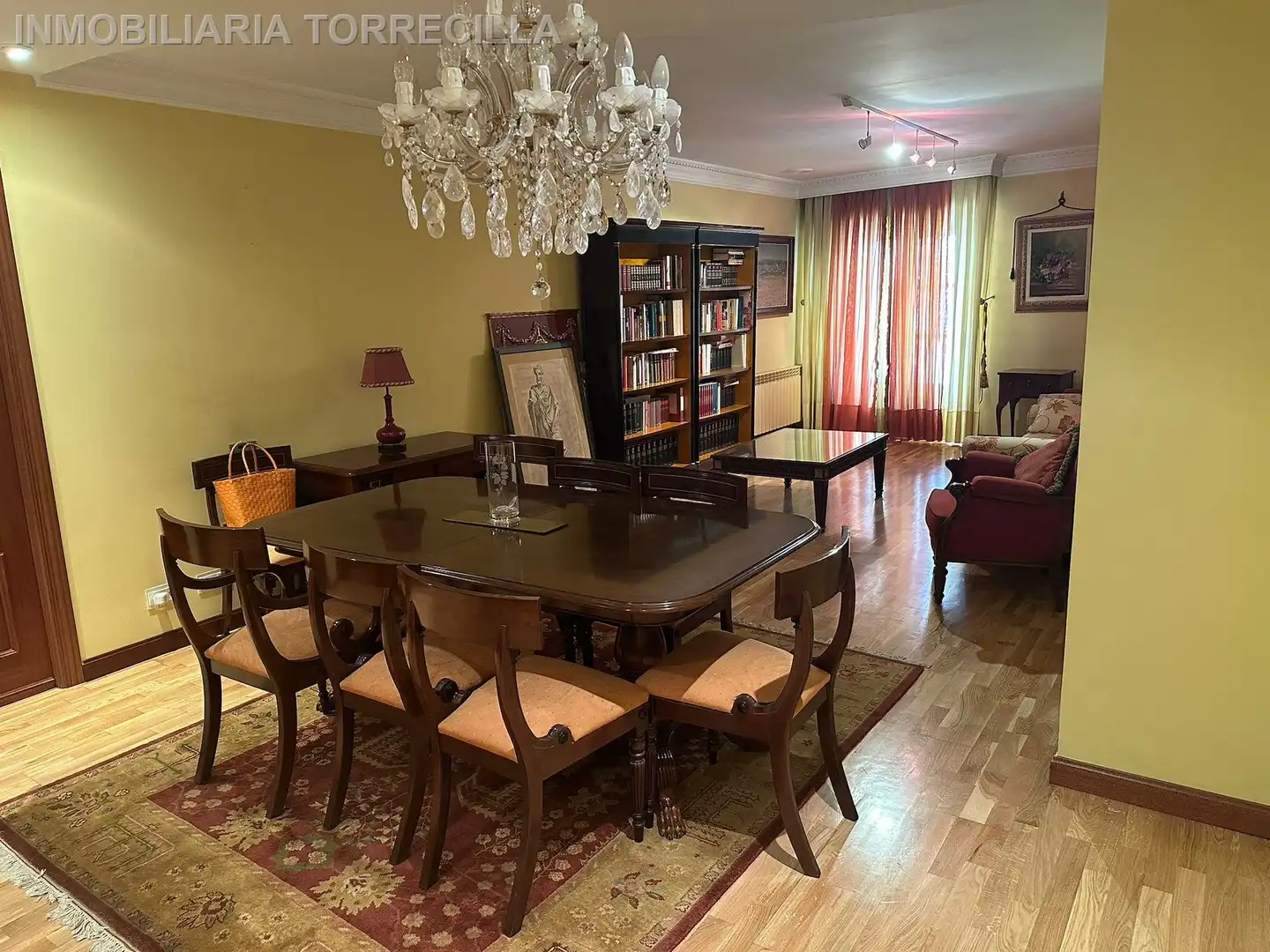 Esszimmer von Wohnung zur Miete in Valladolid mit Parkett, Möbliert und Balkon
