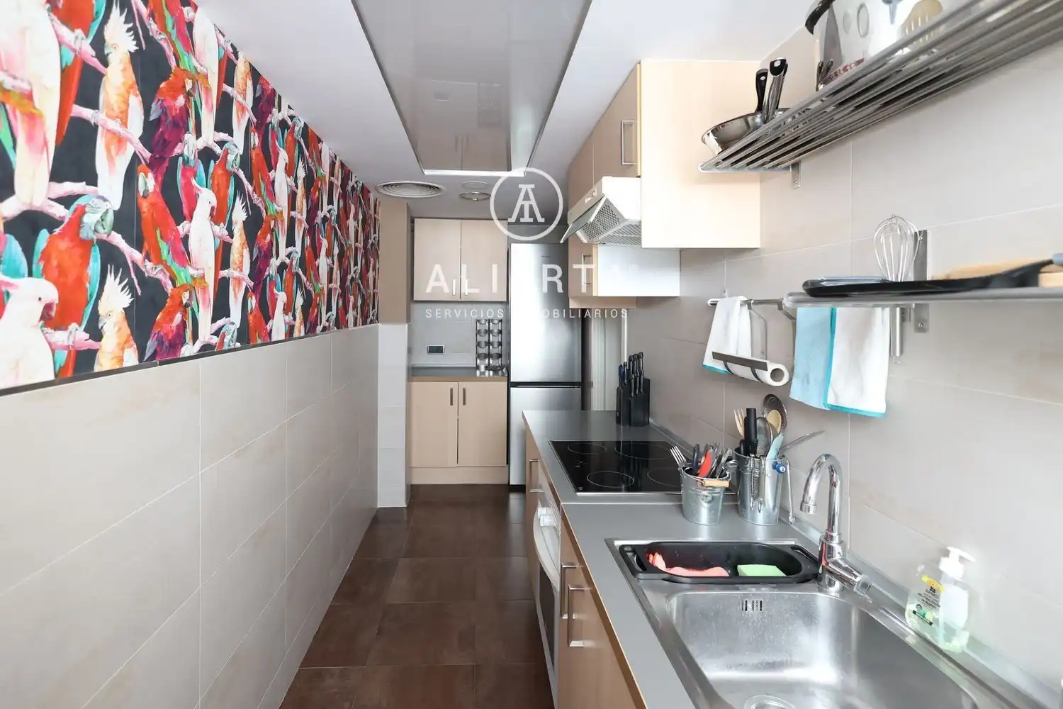 Kitchen of Flat for rent in Zaragoza  with Air Conditioner and Heating