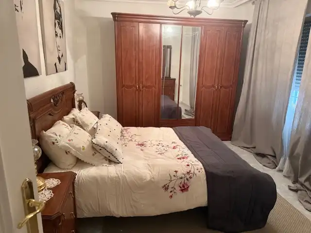 Bedroom of Flat for rent in Puertollano  with Air Conditioner, Heating and Furnished