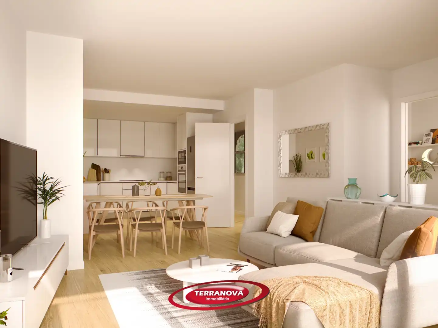 Sala de estar de Piso en venta en L'Ametlla del Vallès con Terraza