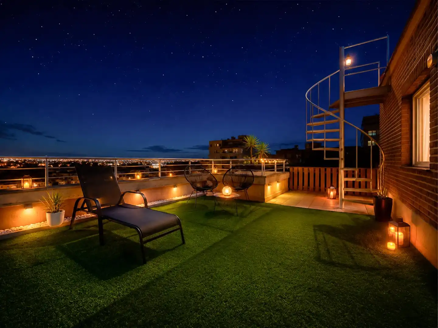 Terrasse von Dachboden zum Verkauf in Museros mit Klimaanlage, Terrasse und Abstellraum