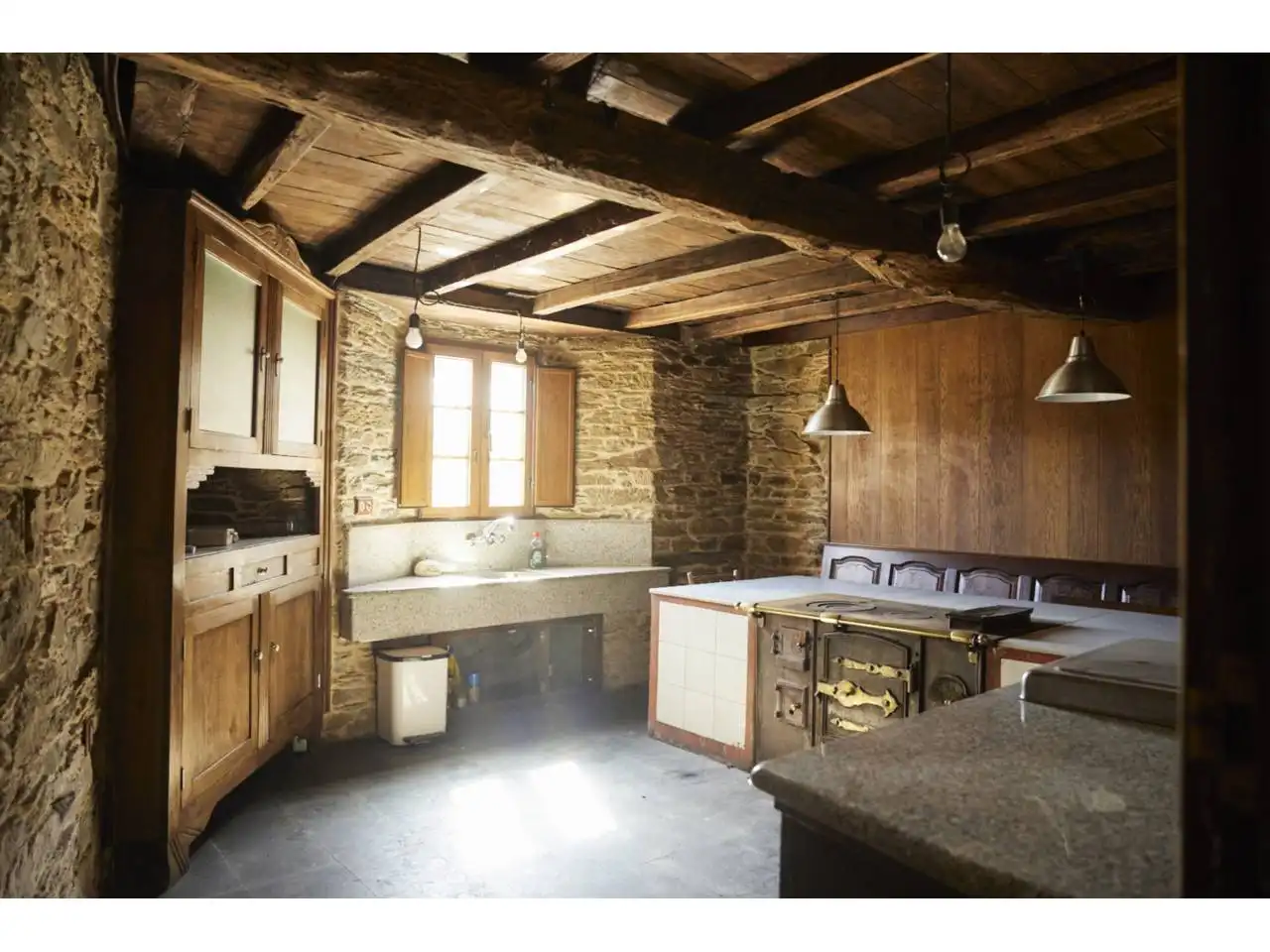 Cuina de Casa o xalet en venda en Baleira