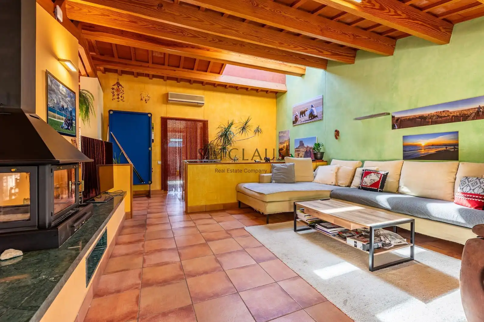 Sala d'estar de Casa o xalet en venda en Argentona amb Aire condicionat, Calefacció i Parquet