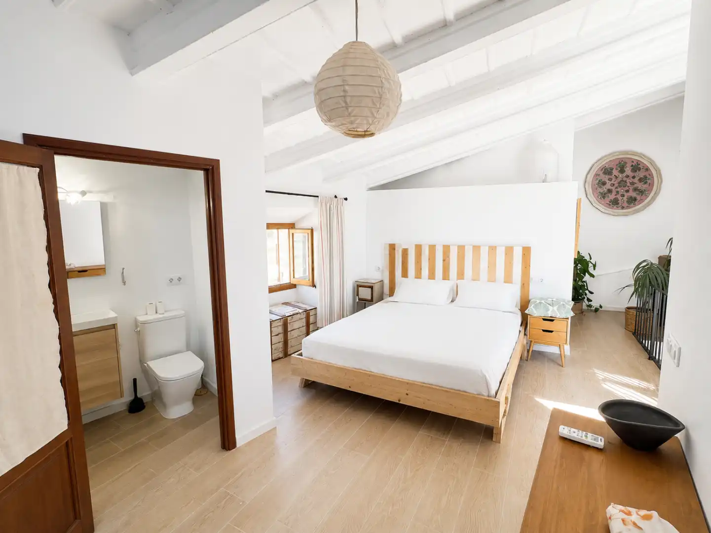 Habitación de Casa adosada de alquiler en Pollença con Aire acondicionado, Calefacción y Terraza