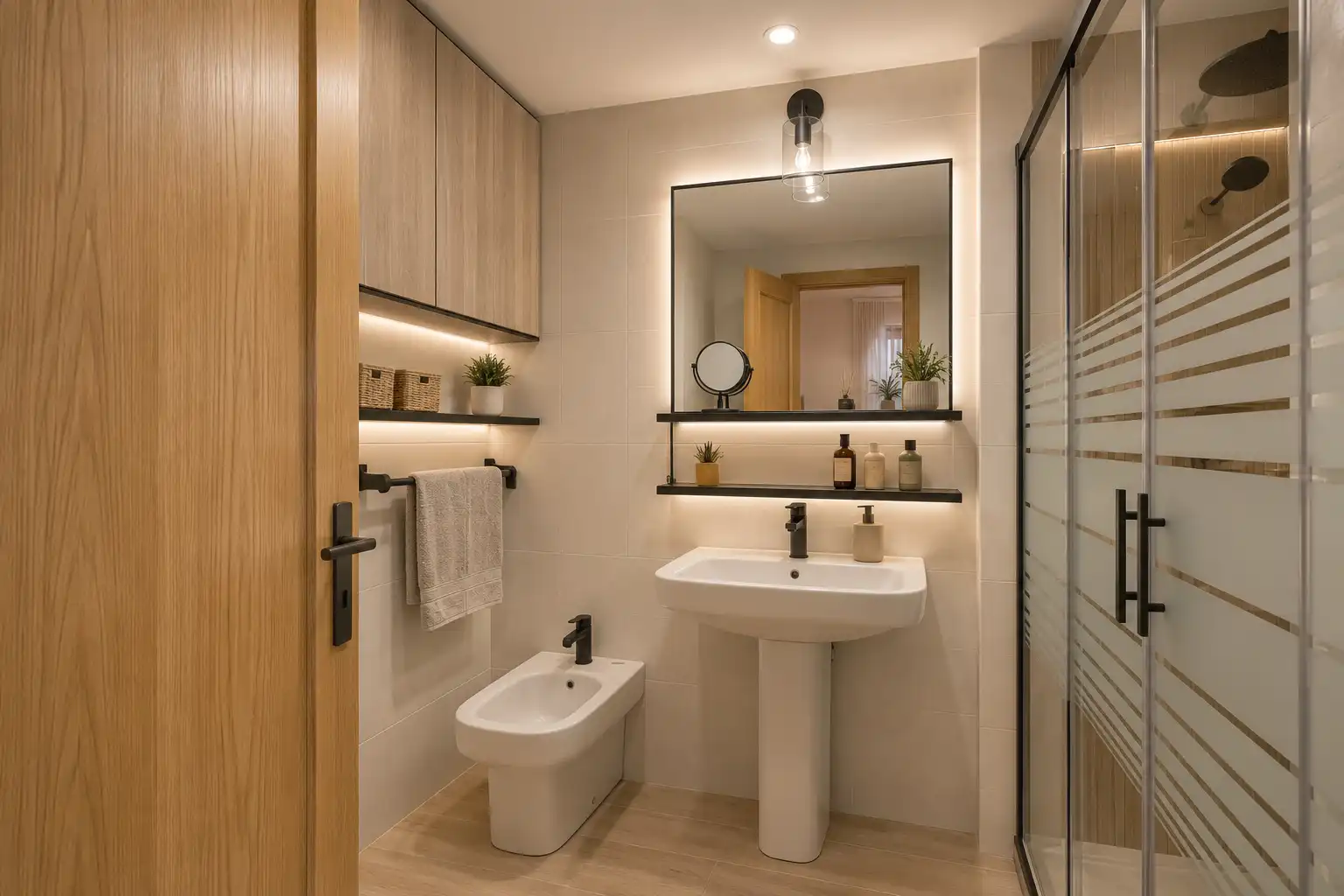 Bathroom of Flat for sale in Brunete  with Air Conditioner, Heating and Private garden