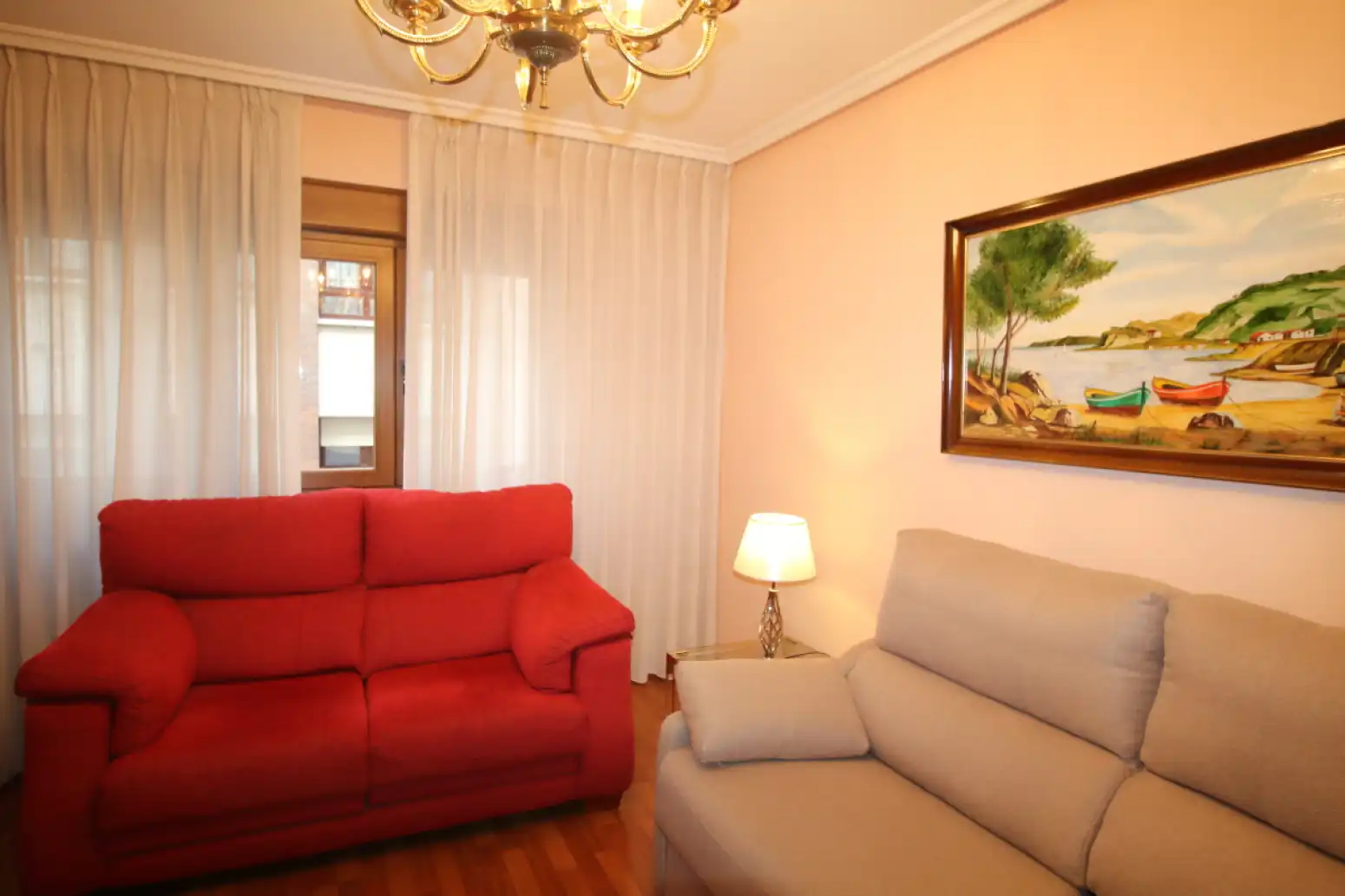 Sala de estar de Piso de alquiler en Gijón  con Calefacción y Terraza
