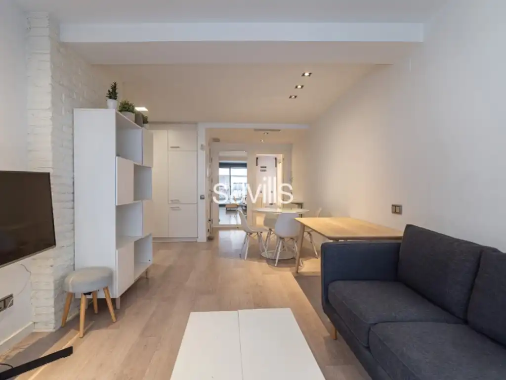 Sala de estar de Casa o chalet en venta en Barcelona con Aire acondicionado, Amueblado y Horno