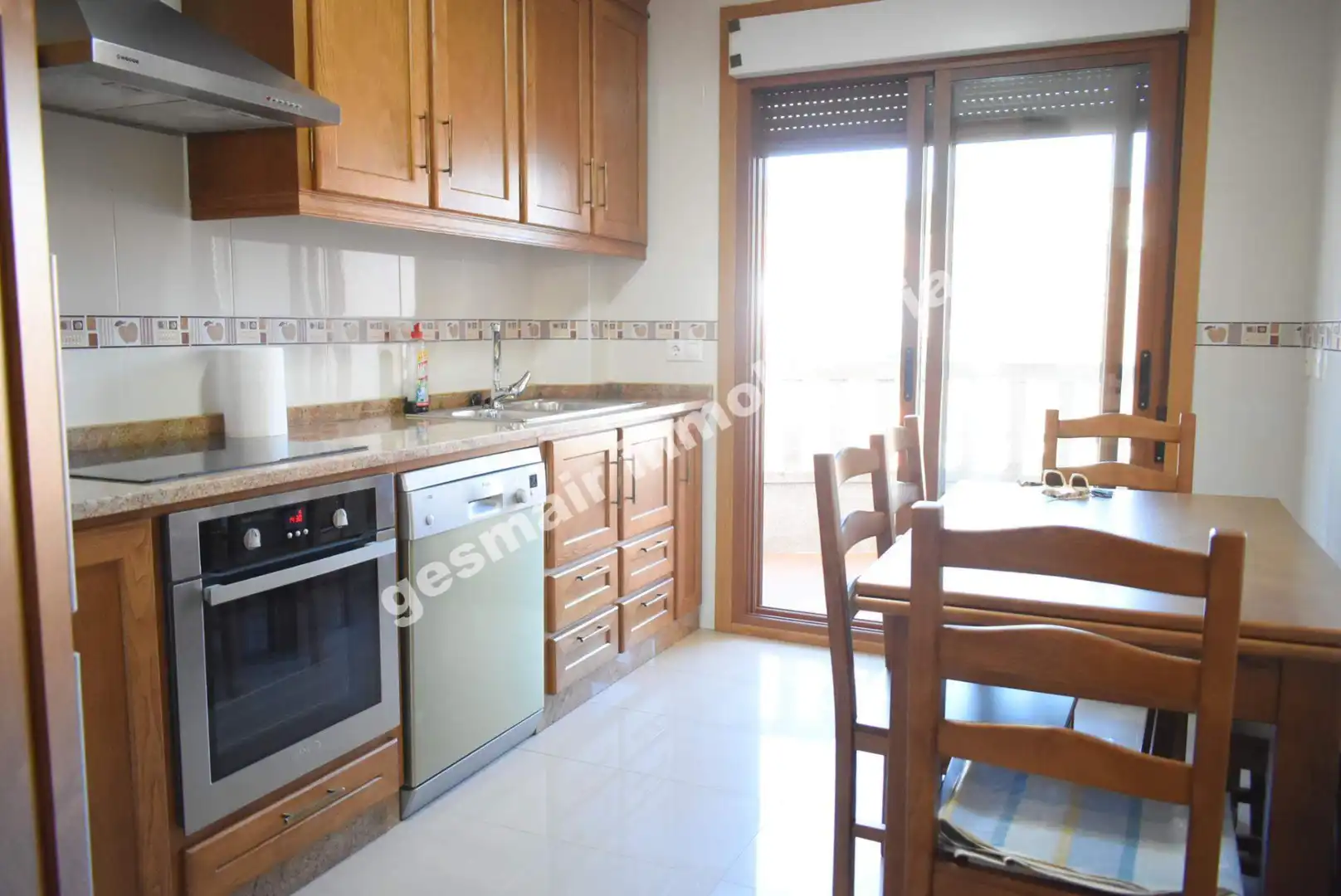 Kitchen of Flat for rent in Poio  with Heating, Parquet flooring and Terrace