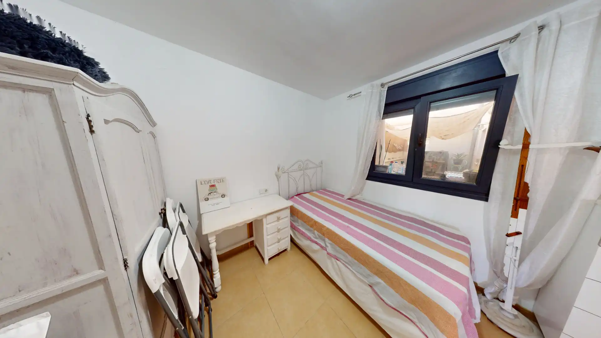 Bedroom of Flat for sale in Roquetas de Mar  with Air Conditioner, Heating and Private garden