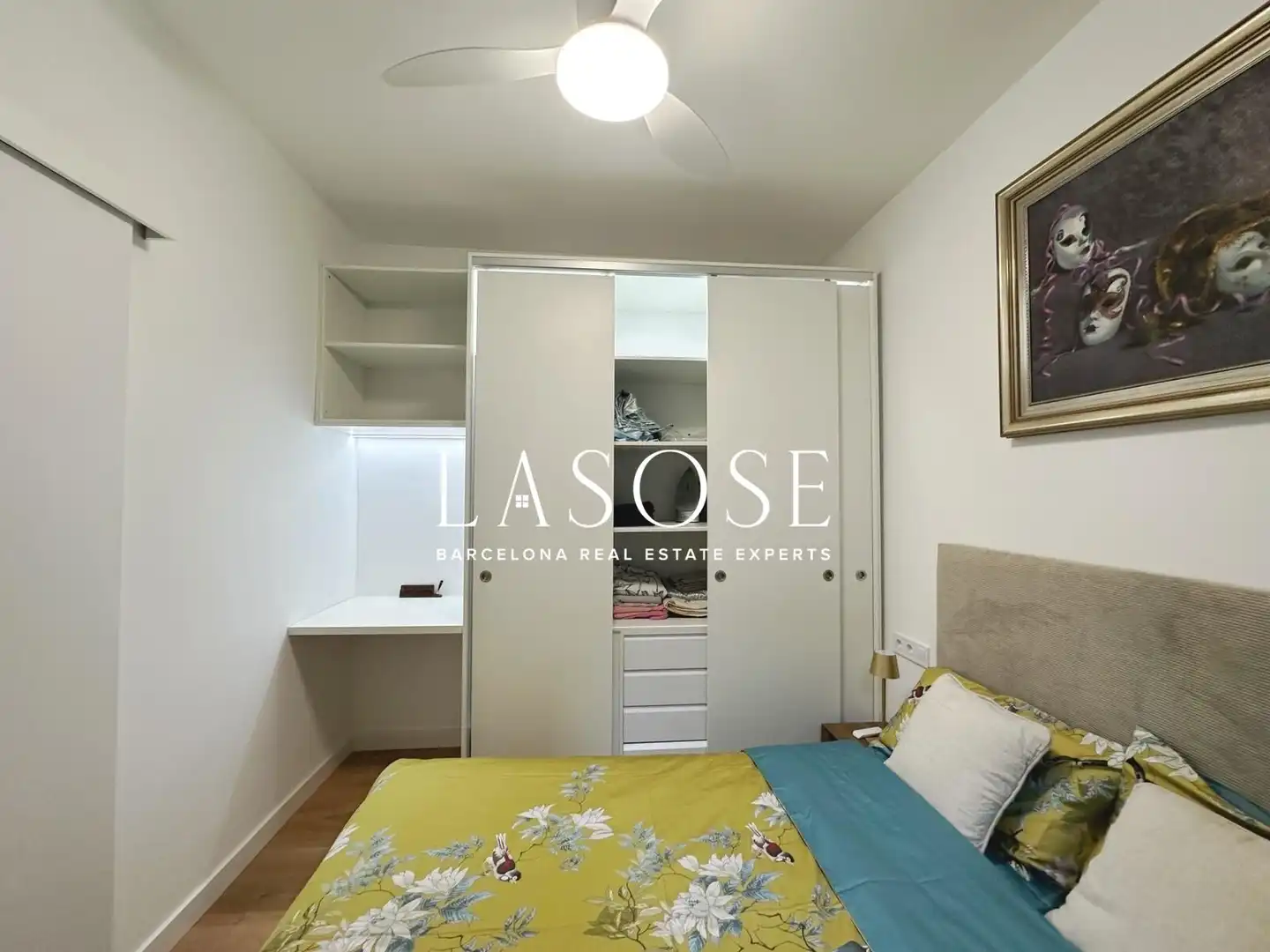 Bedroom of Flat for rent in L'Hospitalet de Llobregat  with Furnished and Balcony