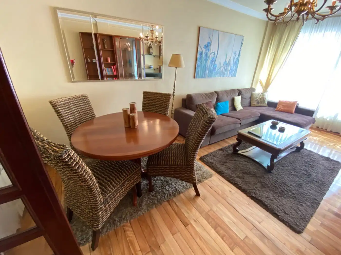 Dining room of Flat for rent in Santiago de Compostela   with Heating and Furnished