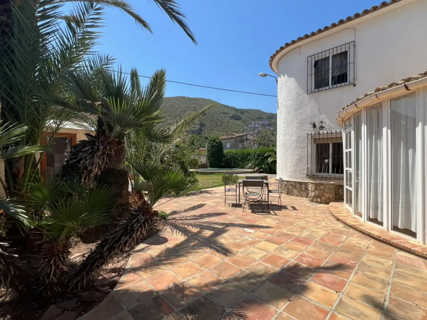 Vista exterior de Casa o xalet en venda en Pedreguer amb Jardí privat, Terrassa i Piscina