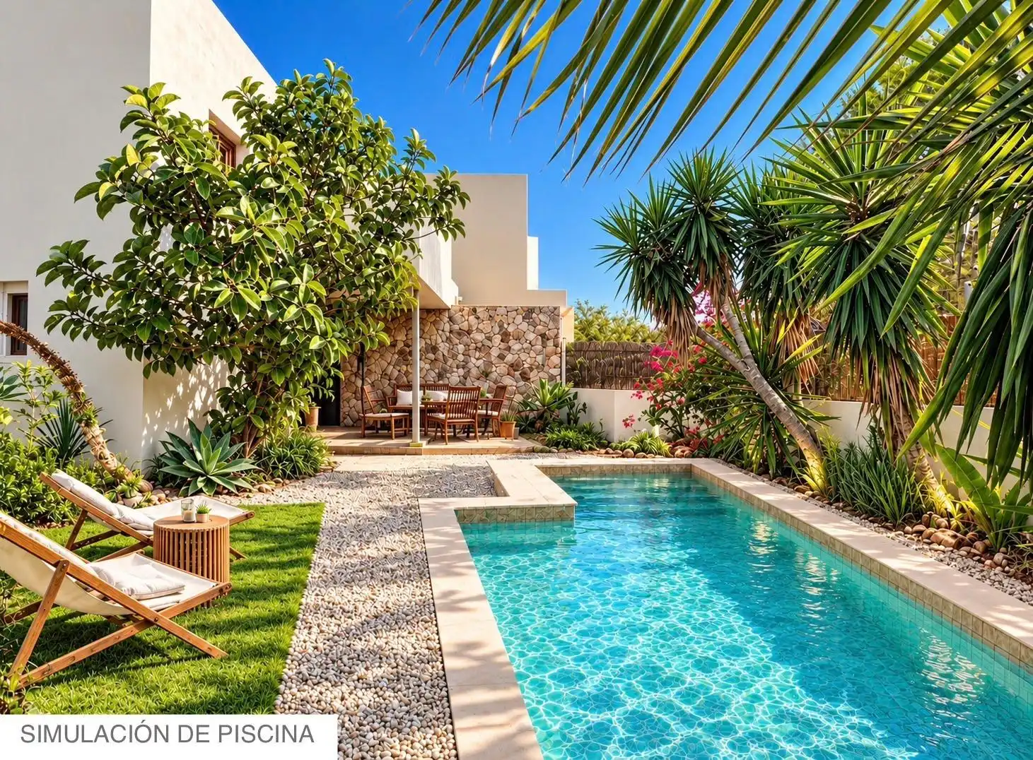 Piscina de Casa adosada en venda en Rodalquilar - La Isleta