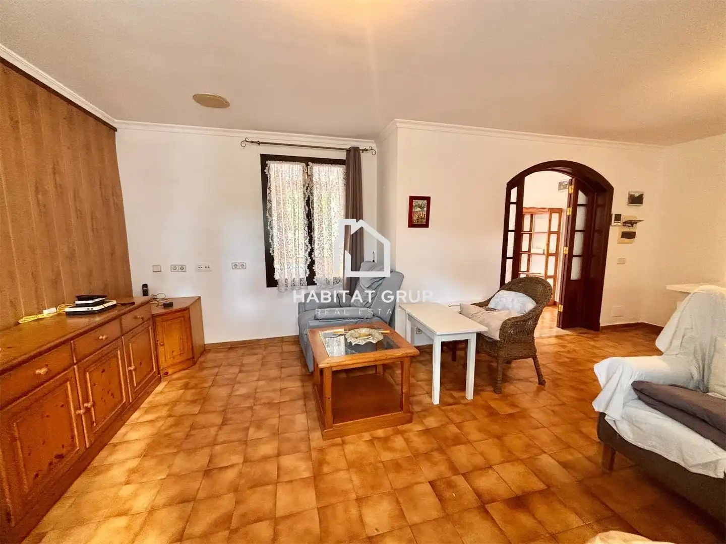 Sala de estar de Dúplex en venta en Ciutadella de Menorca con Aire acondicionado, Calefacción y Jardín privado