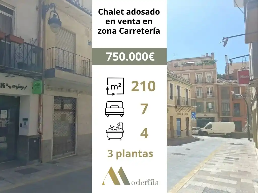 Vista exterior de Casa o chalet en venta en Málaga con Terraza