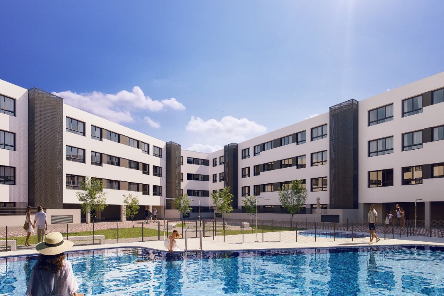 Swimming pool of Flat for sale in Villalbilla  with Heating, Private garden and Storage room