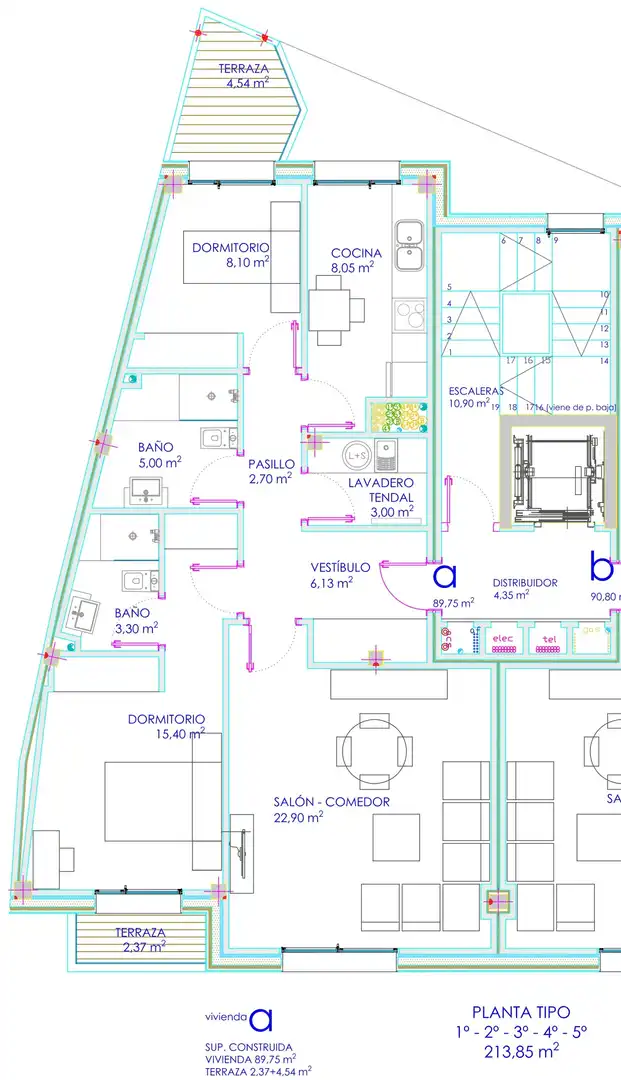Apartments for sale in Pontevedra Capital   with Heating, Parquet flooring and Terrace