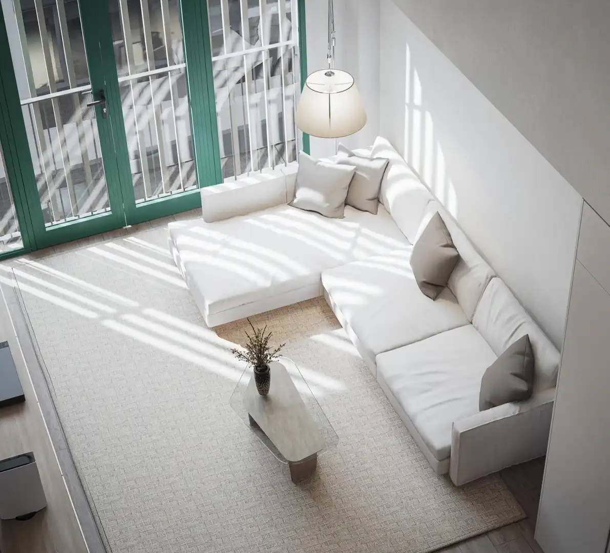 Sala de estar de Ático en venta en Molins de Rei con Aire acondicionado, Parquet y Terraza