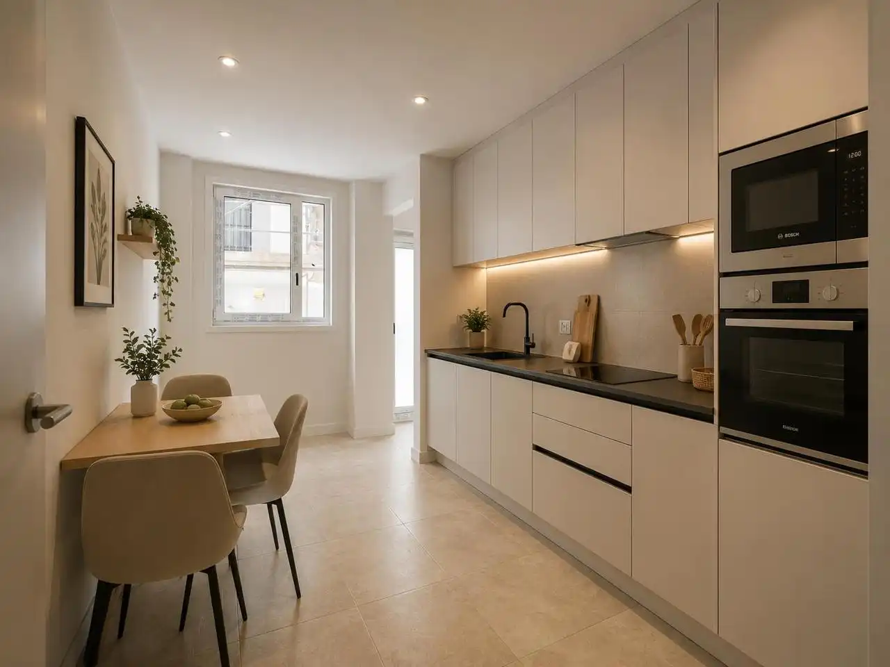 Cocina de Planta baja en venta en A Coruña Capital  con Terraza y Trastero