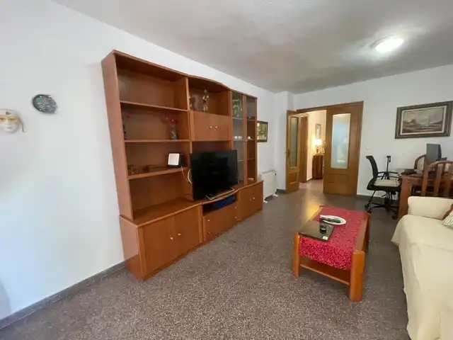 Sala de estar de Apartamento de alquiler en Alicante / Alacant con Terraza, Amueblado y Piscina comunitaria