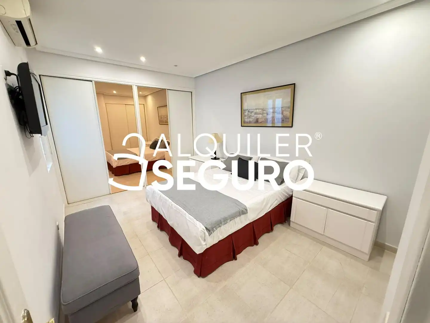Habitación de Piso de alquiler en Madrid con Aire acondicionado, Calefacción y Amueblado