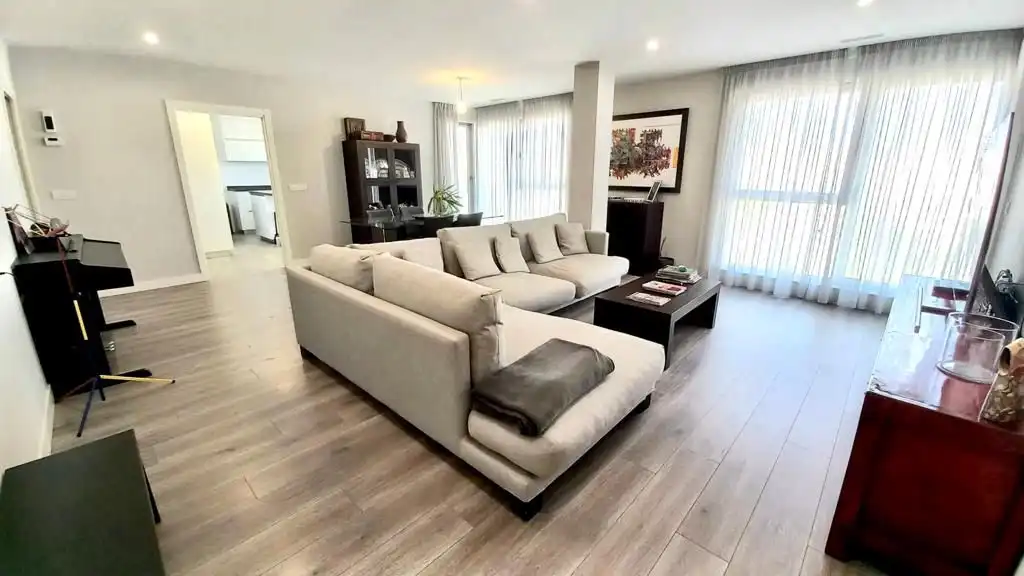 Living room of Flat for sale in A Coruña Capital   with Heating, Terrace and Storage room