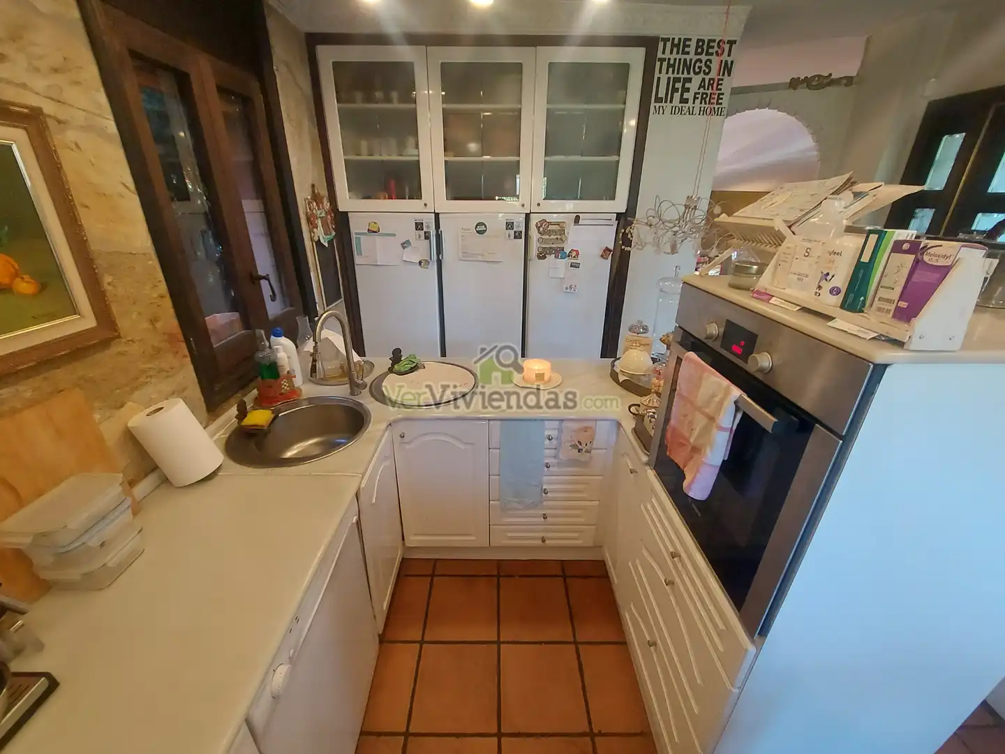 Cocina de Casa o chalet en venta en Vallirana con Calefacción, Jardín privado y Terraza