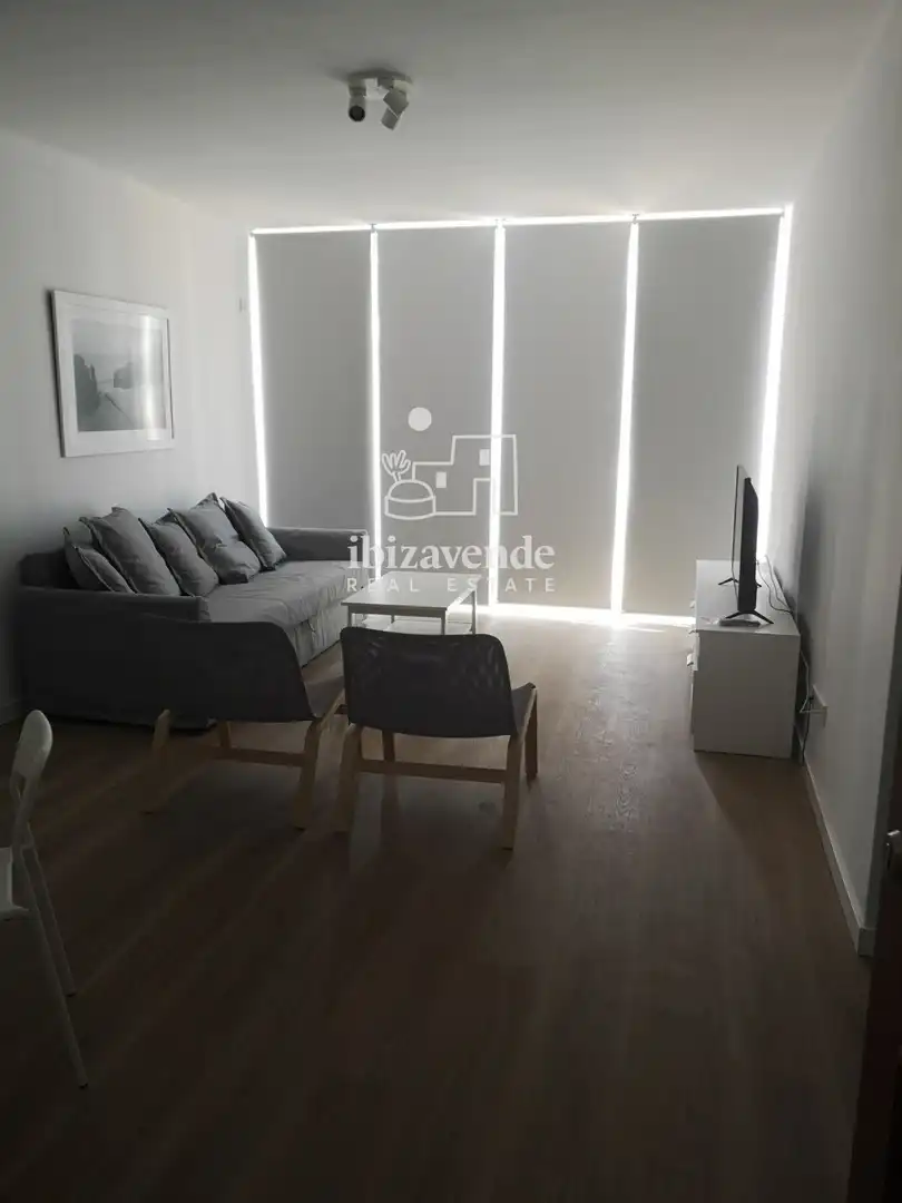 Sala d'estar de Pis de lloguer en Eivissa amb Aire condicionat, Calefacció i Terrassa