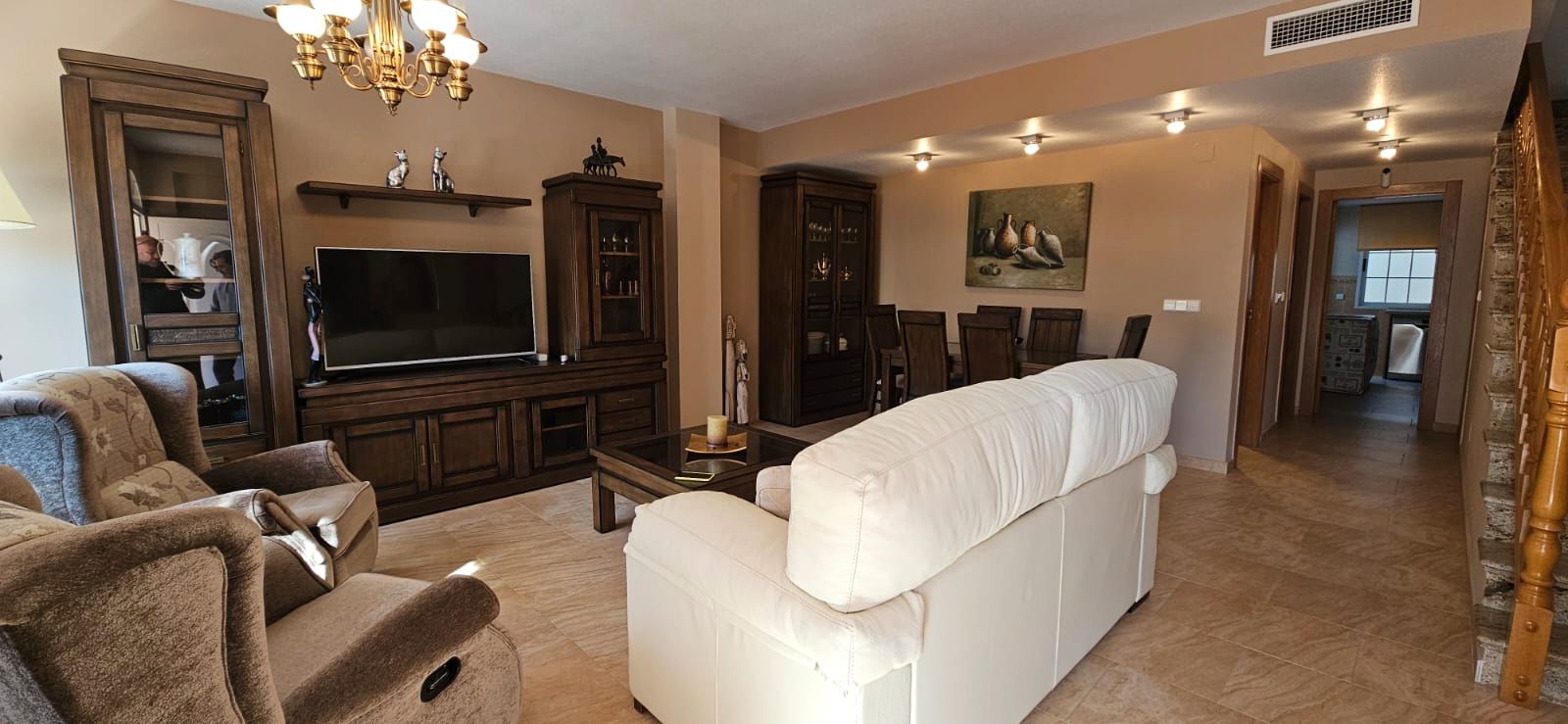 Living room of House or chalet for sale in Molina de Segura  with Air Conditioner, Terrace and Furnished