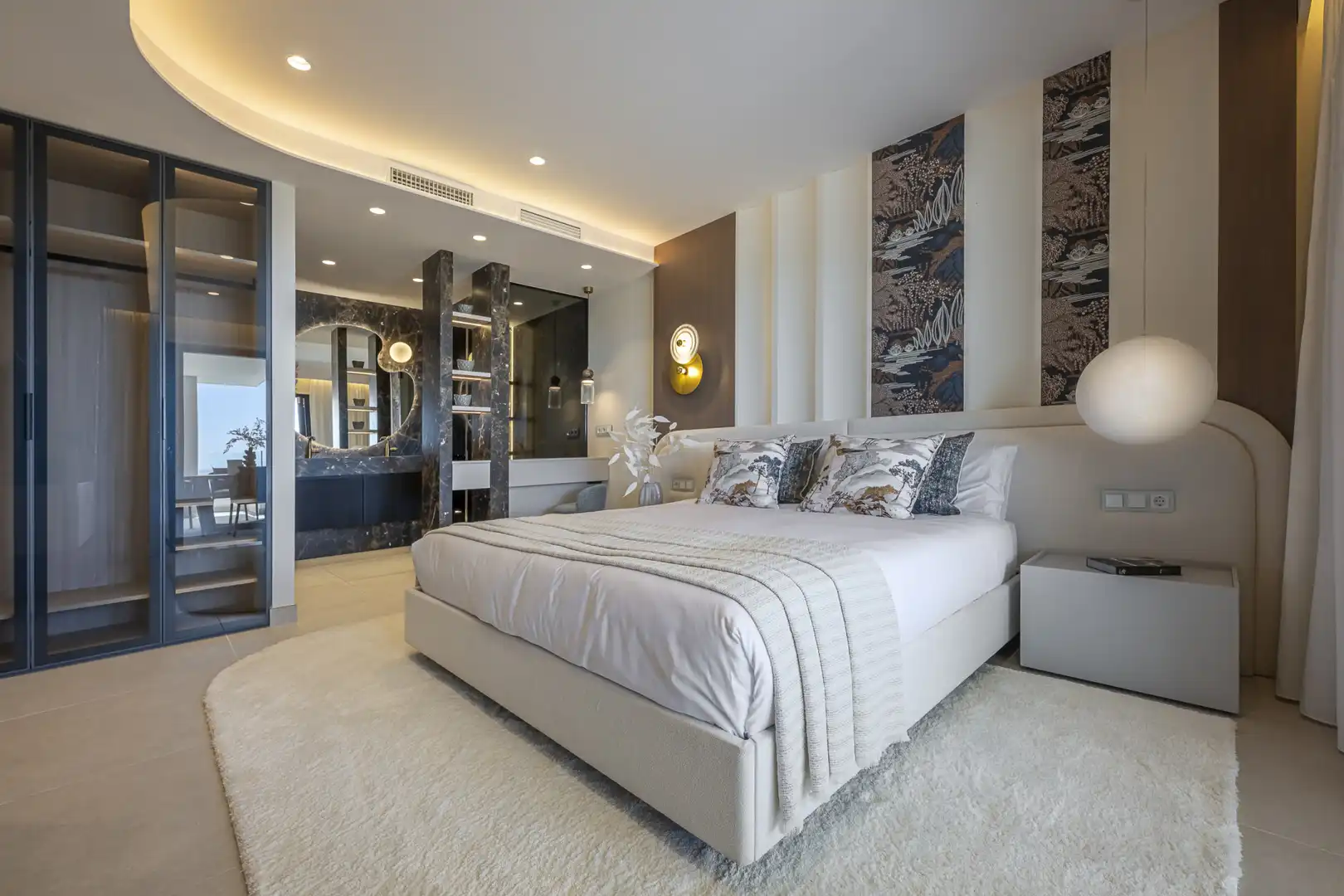Schlafzimmer von Wohnungen zum Verkauf in Estepona mit Klimaanlage, Terrasse und Schwimmbad