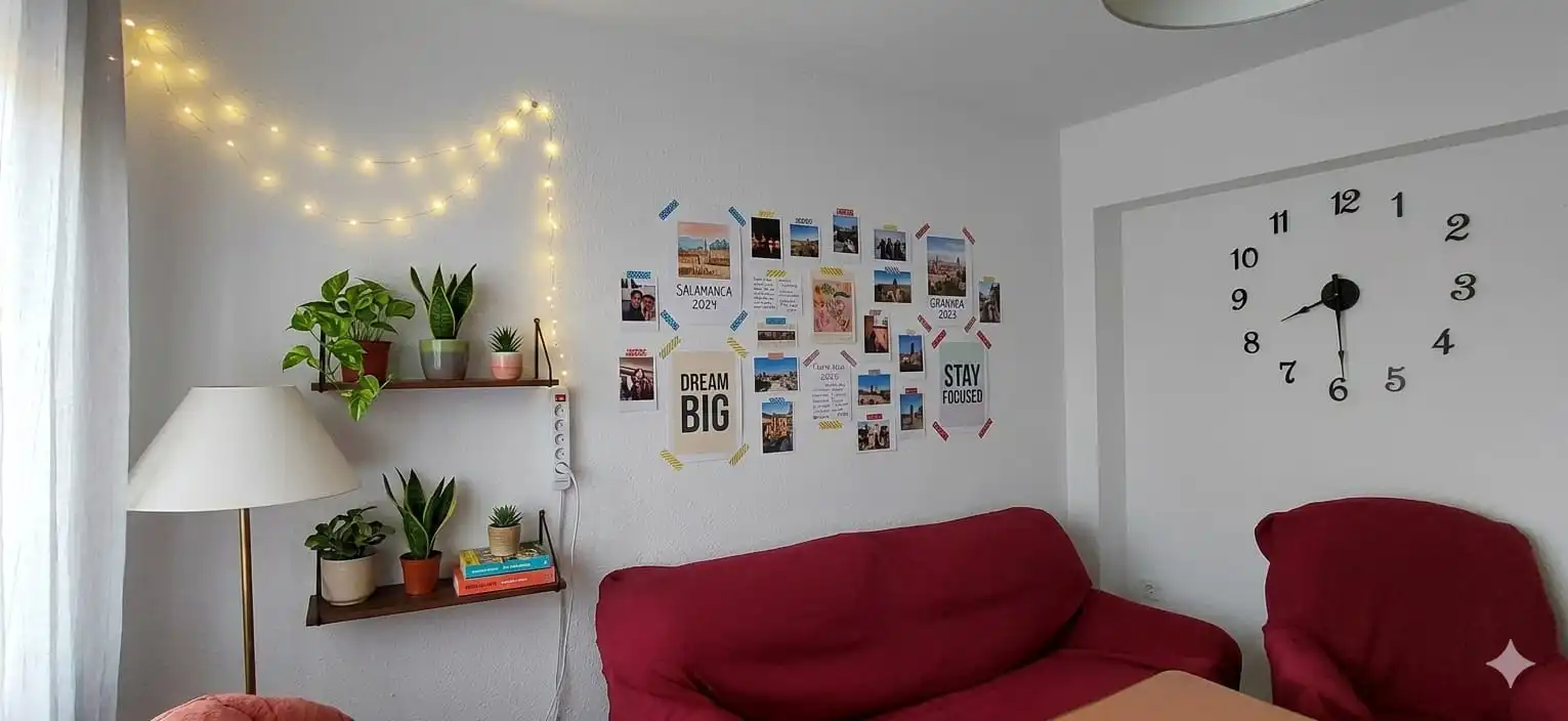 Living room of Flat for rent in Granada  with Furnished, Oven and Washing machine