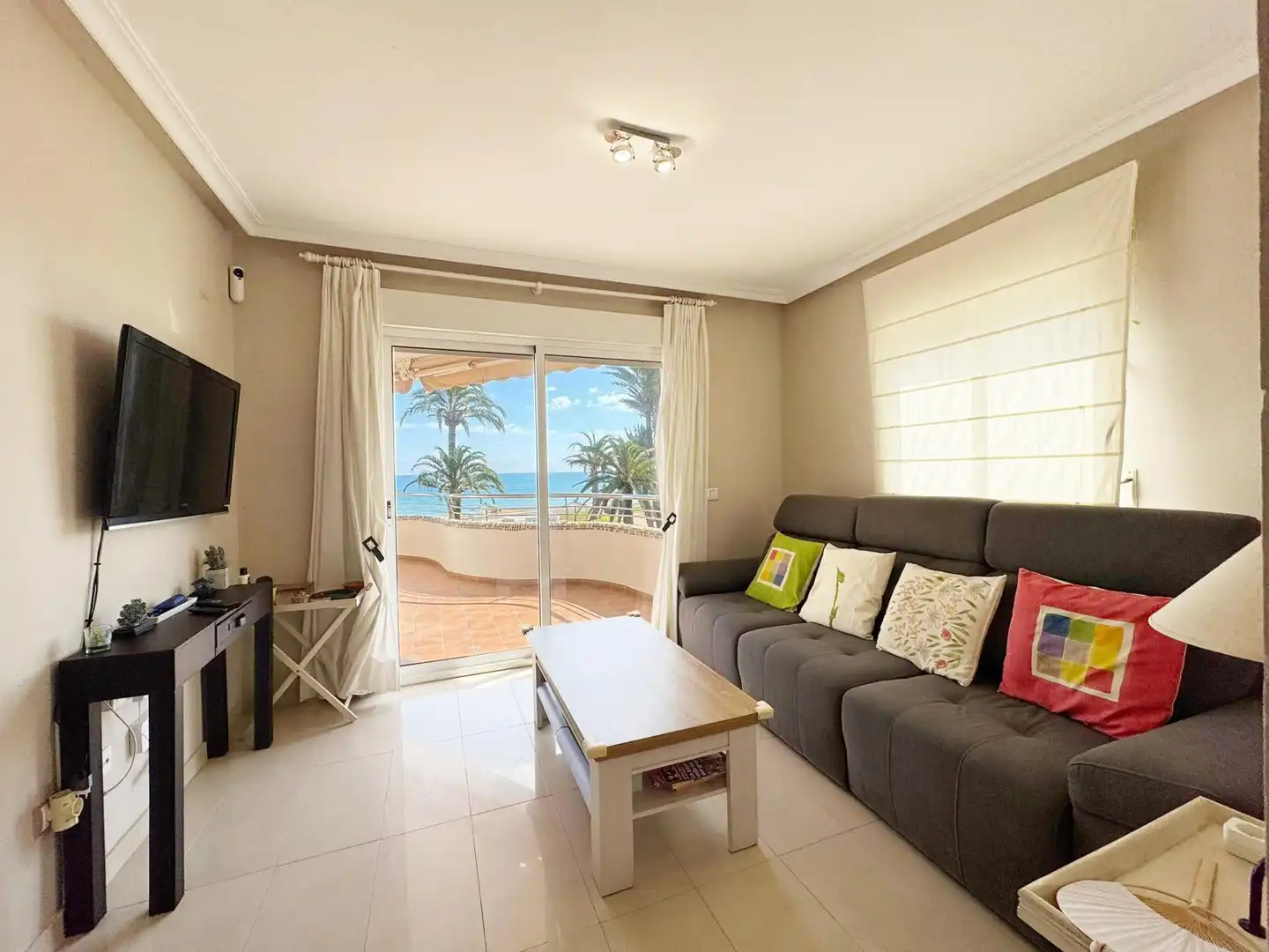 Sala de estar de Apartamento en venta en Dénia con Aire acondicionado, Calefacción y Jardín privado