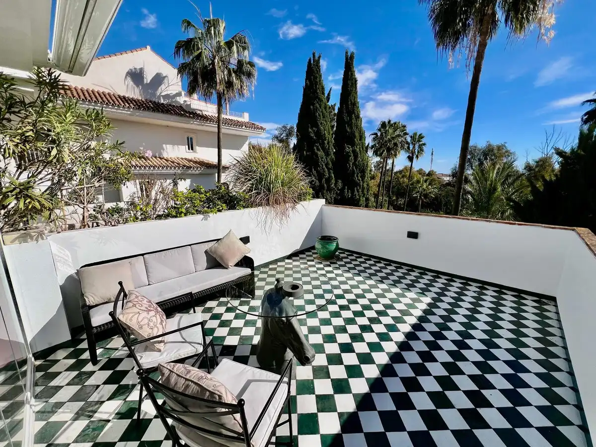 Terrassa de Apartament de lloguer en Marbella amb Aire condicionat, Calefacció i Moblat