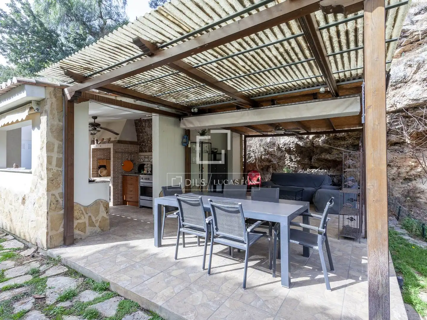 Terrassa de Casa o xalet en venda en Rocafort amb Aire condicionat, Calefacció i Jardí privat