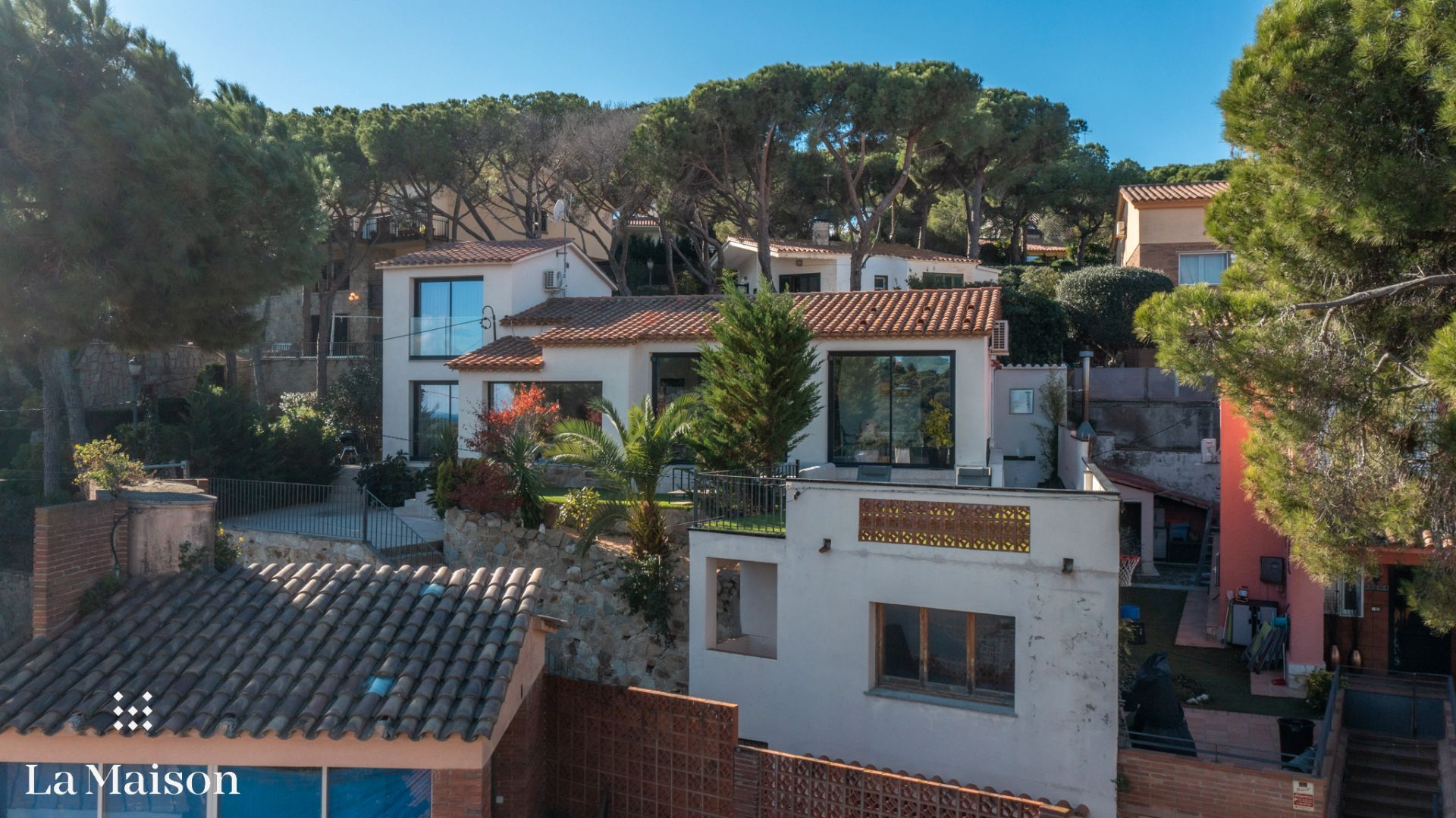 Vista exterior de Casa o xalet en venda en Sant Andreu de Llavaneres amb Aire condicionat, Calefacció i Alarma