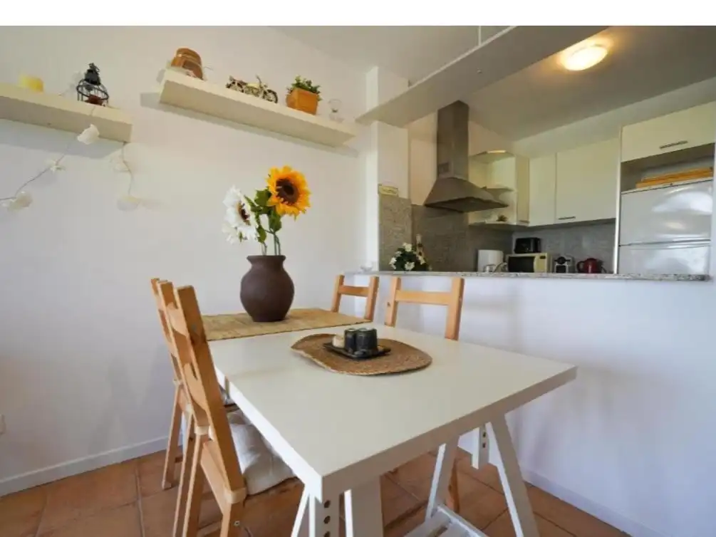 Menjador de Apartament en venda en Amposta amb Aire condicionat, Terrassa i Balcó