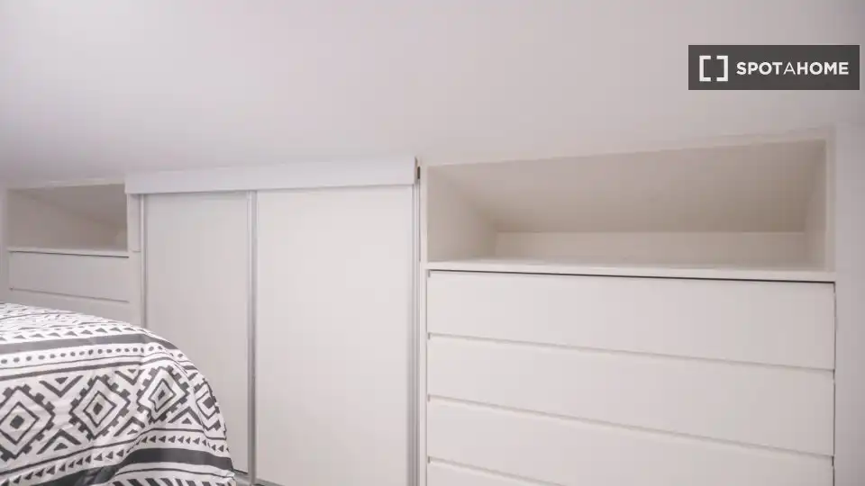 Habitación de Piso de alquiler en Madrid con Aire acondicionado, Calefacción y Amueblado