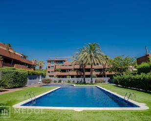 Exterior view of Duplex for sale in  Tarragona Capital  with Air Conditioner, Terrace and Swimming Pool