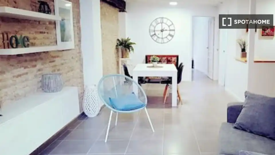 Comedor de Piso de alquiler en Valencia con Aire acondicionado, Calefacción y Amueblado