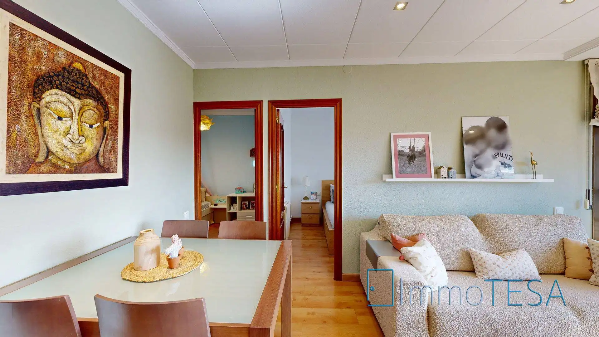 Sala de estar de Piso en venta en Sabadell con Aire acondicionado, Calefacción y Parquet